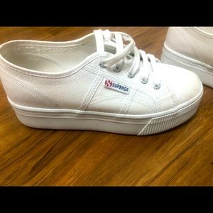 Superga platform tennis shoes